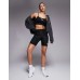 The North Face Training Flex 8"" logo legging short in black Черный, XL - W35-39