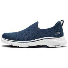 Skechers GO WALK 7 Breathable And Lightweight Low Top Casual Shoes Women's Marine Blue Marine Blue White, 38