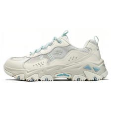 Skechers Cushioning Wear-Resistant Low-Top Chunky Sneakers Women's White Green White green, 38.5