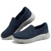 Skechers MEN'S GO WALK Breathable Warm Low-Top Casual Shoes Men's Navy Синий, 39.5