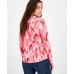 Petite Floral Button-Placket Top, Exclusively for Macy's Vera Bouquet, P/L