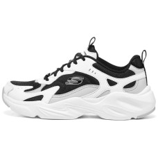 Skechers D'LITES Cushioned Wear-Resistant Support Low-Top Chunky Sneakers Women's White Black Белый, 37