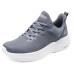 Skechers Cushioning Slip Resistant Breathable Rebound Low Top Running Shoes Men's Gray Серый, 42.5
