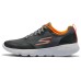 Skechers GO RUN Series Cushioning Anti-Slip Wear-Resistant Breathability Low-Top Casual Running Shoes Men's Gray Orange 42.5