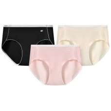 Skechers Underpants Women's 3 Pack 3 Pack (Peachy Pink+Yume Beauty Black+Champagne Skin), XL