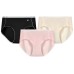 Skechers Underpants Women's 3 Pack 3 Pack (Peachy Pink+Yume Beauty Black+Champagne Skin), XL