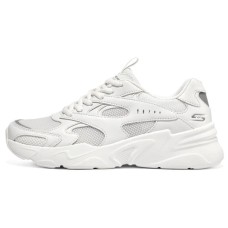Skechers BOBS BAMINA Cushioning Slip Resistant Low Top Chunky Sneakers Women's White 37.5