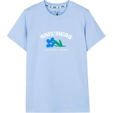 Skechers T Shirt Women's Cashmere Blue Cashmere Blue/00F5, S
