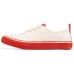 Skechers Anti-Slip And Wear-Resistant Cushioning Lightweight Breathable Low-Top Canvas Shoes Women's White Red white red, 36