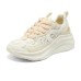 Skechers Cake Shoes Height Increasing Abrasion Resistant Breathable Low Top Chunky Sneakers Women's Beige Pink Розовый, 36