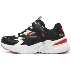 Skechers Anti-Slip Wear-Resistant Kids Lifestyle Shoes Black Red Teenagers Красно-черный, 27.5