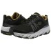 Skechers Breathable Lightweight Low-Top Trail Running Running Shoes Men's Black Blue Black Blue, 39.5
