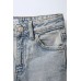 Джинсы wide leg с эффектом потертости ZARA Синий, 6/7 лет (года) (122 cm)