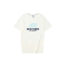 Skechers T Shirt Unisex Marshmallow White Белый, L