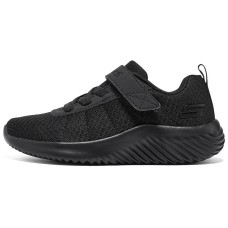 Skechers Slip Resistant, Abrasion Resistant, Breathable Low Top Kids' Running Shoes Black Kids' Черный, 28.5
