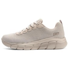 Skechers BOBS B FLEX Cushioned Wear-Resistant Breathable Supportive Lightweight Low-Top Casual Shoes Women's Beige Бежевый, 35