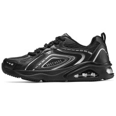Skechers Street Breathable And Resilient Low-Top Running Shoes Men's Black Черный, 41