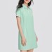 Skechers Short Sleeved Dress Women's Lichen Green Moss Green/0421, S