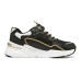 Skechers Girls Slip Resistant Cushioning Kids Lifestyle Shoes Black Gold Teenagers 35