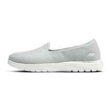Skechers Cushioning Breathable Low-Top Casual Shoes Women's Gray Серый, 39