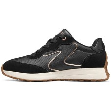 Skechers Slip-Resistant Low-Top Running Shoes Women's Black Gold Черный, 38.5