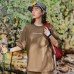 Skechers Drop Shoulder Sleeve T Shirt Unisex Mocha Mocha/04KK, L