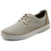 Skechers Anti Slip Wear Resistant Low Top Casual Shoes Men's Khaki Зеленый, 41.5