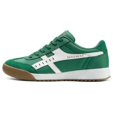 Skechers Street Breathable Low-Top Casual Shoes Men's Green White Green White, 42