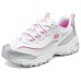 Skechers DLITES Slip-Resistant Breathable Low-Top Chunky Sneakers Women's White Pink Белый Розовый, 36