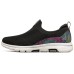 Skechers Go Walk Breathable Low-Top Casual Shoes Women's Black 36