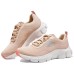 Skechers Flex Comfort Cushioning Wear-Resistant Low-Top Casual Shoes Women's Orange White 35