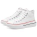 Skechers Court Classics Anti-Slip Wear-Resistant High-Top Canvas Shoes Women's White Белый, 39