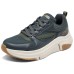Skechers Slip-Resistant Low-Top Casual Shoes Men's Dark Gray Charcoal Gray/CCL, 40