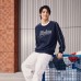 Skechers Sweatshirt Unisex Marine Blue Marine Blue/00DU, L