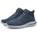 Skechers Delson 3.0 Anti-Slip Wear-Resistant Breathable Supportive Lightweight Mid-Top Casual Shoes Men's Navy Синий, 43