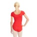 Women's Team Basics Short Sleeve Leotard Бордовый, M