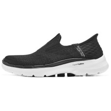 Skechers Slip Ins Anti Slip Wear Resistant Low Top Casual Shoes Women's Black White Черно-белый, 35