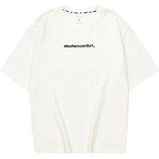 Skechers Sports Life Collection T-Shirt Unisex Marshmallow White Белый, 2XL