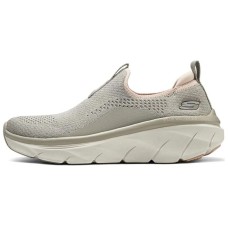 Skechers Sport Cushioning Rebound Breathable Lightweight Coverage Low-Top Casual Shoes Women's Light Taupe Light taupe/peach, 36