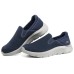 Skechers Go Walk Fle Cushioned Anti-Slip And Wear-Resistant Lightweight Low-Top Casual Shoes Men's Navy 44.5