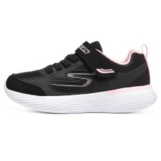 Skechers Kids Go Run 400 V2 Anti Slip Wear Resistant Low Top Kids Lifestyle Shoes Black Pink Teenagers 37