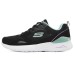 Skechers SKECH-AIR Running Shoes Women's Low-Top Black/Mint Green 35