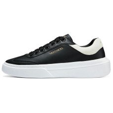 Skechers Court Classics Anti-Slip Wear-Resistant Low-Top Skateboard Shoes Men's Black White Черно-белый, 45