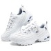 Skechers D'LITES 1.0 Breathable Anti-Slip And Wear-Resistant Low-Top Chunky Sneakers Men's White Белый, 42