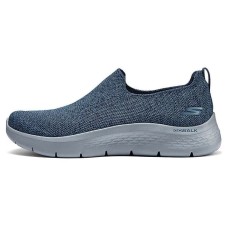 Skechers Cushioned Wear-Resistant Breathable Rebound Low-Top Casual Shoes Men's Blue Синий, 42.5