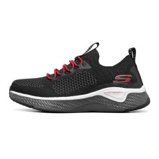 Skechers Solar Fuse Anti Slip Wear Resistant Kids Lifestyle Shoes Black Green Red Teenagers 39.5