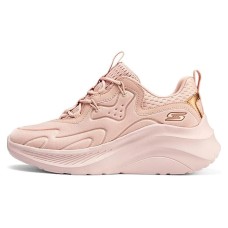Skechers Cushioned Slip-Resistant Height Increasing Low-Top Casual Shoes Women's Nude Pink Розовый, 36