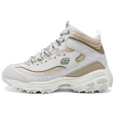 Skechers DLITES Anti-Slip And Wear-Resistant Breathable High-Top Casual Shoes Women's Gray Black Серый черный, 39