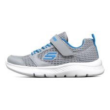 Skechers Go Run 400 Slip-Resistant Cushioning Wear-Resistant Low-Top Kids' Running Shoes Gray Blue Teenagers 27.5