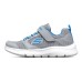Skechers Go Run 400 Slip-Resistant Cushioning Wear-Resistant Low-Top Kids' Running Shoes Gray Blue Teenagers 27.5